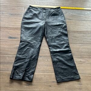 Lord & Taylor Black Leather Pants